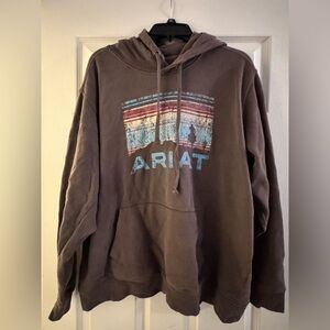 Ariat Real Graphic Brownish Grey Hoodie